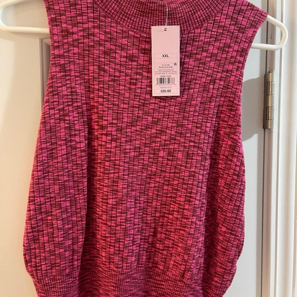 Pink/Red Sleeveless Knit Top from Target